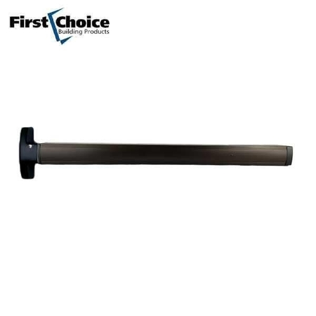 FIRST CHOICE FIRSTCHOIC 3690 Concealed Vertical Rod Exit, 36" Device, Narrow Stile Application, Non-Handed, E FCH-369036-BR